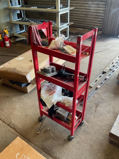 ROLL CART AND MISC CONTEN