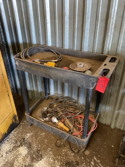 ROLL CART AND CONTENTS
