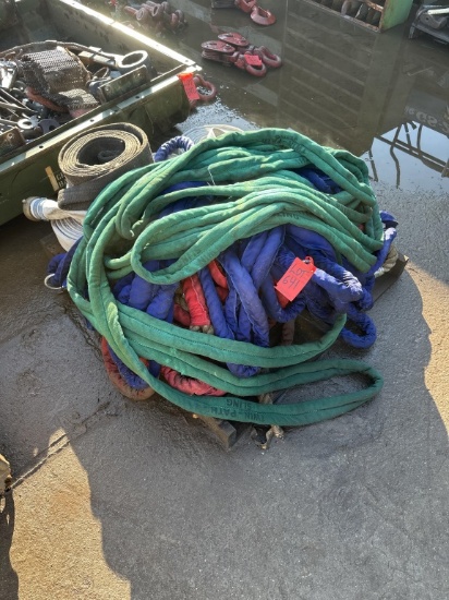 PALLET OF MISC SLINGS AND