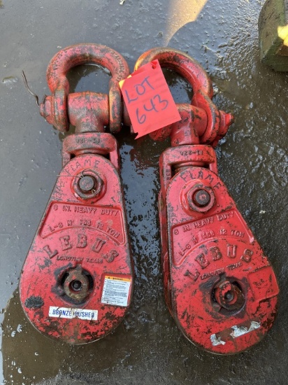 2 6IN 12TON SNATCH BLOCKS