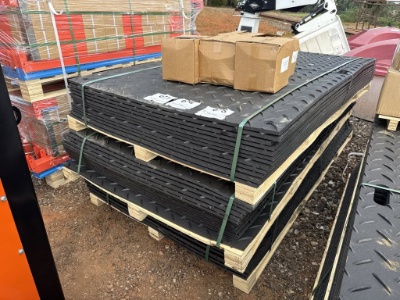New Unused Pallet Of 12 Road Matts