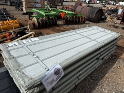 50 New Unused Sheets Of 10ftx3ft Galvanized Tin