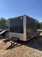 2011 KING AMERICAN 8X18 HALF ENCLOSED TRAILER
