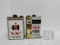 2 IH Hy-Tran fluid gallon tins with different graphics stock #372704R1 both fair condition