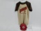 Moorewear Large adult poly-cotton blend Red Power Showdown with branding iron new old stock and red