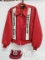 Swingster Large Nylon coat with fleece insulation International Harvester NOS with IH Hat NOS