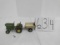 Ertl JD 140 missing steering wheel rubber black knob on deck lever with metal white garden wagon fai