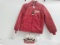 Protexall Med red nylon polyester IH sewn on patch New Old Stock with tag and International tractor