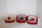3 hats (IH Cadet/ Vough & Sons/ Inc./ Ausra Farm Equip. Dowagiac