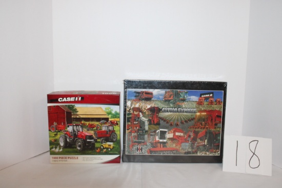 2 puzzles:  Masterpieces 1000 pc Case IH NIB