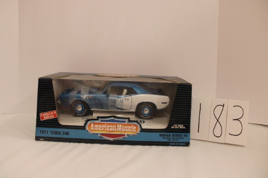 Ertl American Muscle 1971 Cuda 340 Mopar Series #4 Stock 29027 box good