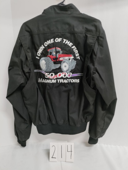 K-Products large black Magnum poly & cotton jacket embroidery on back "I own one of the first 50
