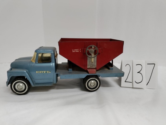 Ertl Truck With Grain Bin Load No Box Good Cond. 2 "Have a Good Day" stickers inside bin