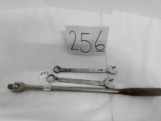 lot of 3 Damaged but Repaired IH wrenches