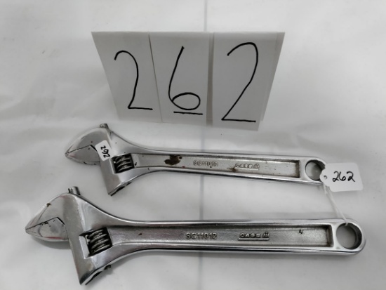 2 Case IH adjustable wrenches 10" and 12"