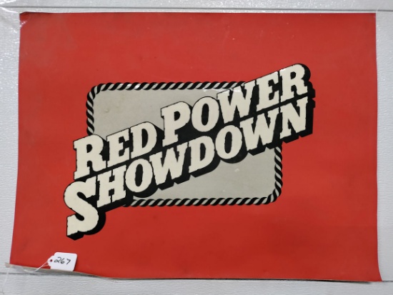 24" x 17.5" Red Power Showdown