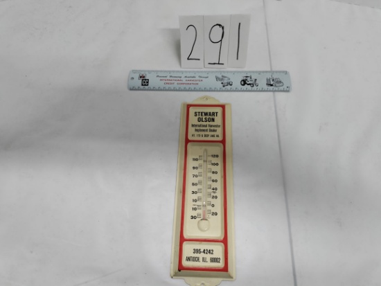 IH CC IH Credit Corporation metal new old stock and Stewart Olson IH Implement Dealer Antioch Illono
