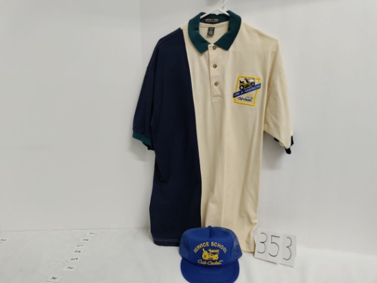 Jonathan Corey XL 100% cotton polo shirt 1995 On A Mission Cub Cadet top 100 new old stock and Cub C