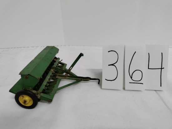 JD metal wheel grain drill eraly no unmarked 1