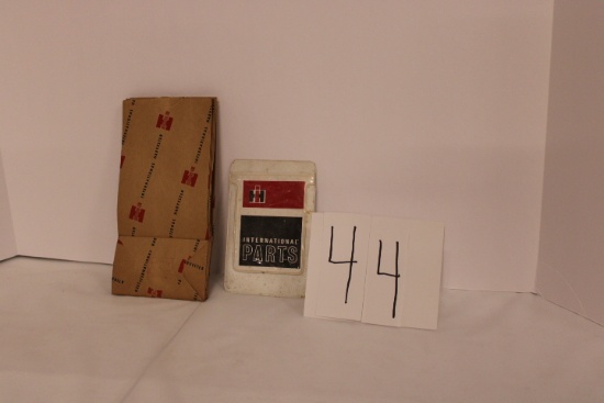 8 IH bown parts bags and IH parts pocket protector