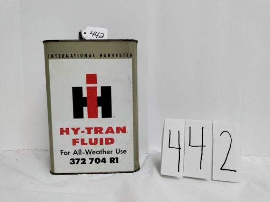 Empty IH Hy-tran Fluid can small rust on bottom of can 372704R1 good condition