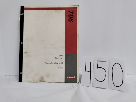 Farmall 706 Tractor Operator's Manual Reprint 1082573R3 good with smudging