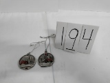 2 Case IH pewter ornaments