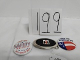 2 metal pins (Farmall Plant Spirit of 76 Safety 50 years of safety