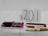 6 pens and pencils