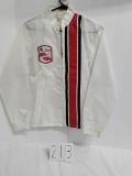 Louisville Sportswear IH Hay Forage patch nylon white windbreaker size medium some smudging