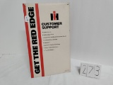 IH Original cardboard Customer Support double-sided hanging dealer poster Ad #34499L