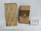 IH 10 brown parts bag stock #H-11-7-3-C and 10 IH brown parts bags size 6 stock #528