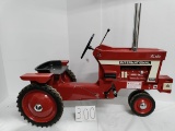 Custom modified Ertl IH 1066 pedal tractor by Jeff Showaker with Fenders Stack Throttle Front suitca