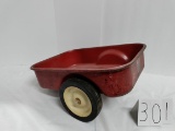 Ertl used red pedal tractor wagon with IH logo
