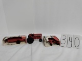 Ertl IH 656 tractor no box good condition with mini-spreader in good box and mini-disc in good box 1