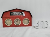 McCormick-Deering Farmall Humidity Clock and Temperature weather station