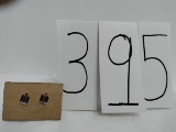 2 IH 10 year Sterling Silver tie tacks with screw on backs