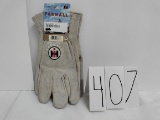 IH McCormick Farmall Leather Drivers Gloves large size stock #CNH53703F