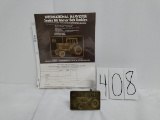 SpecCast IH Series 86 Tractor Belt Buckle with brochure