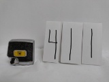 IH pocket tape measure with clip and lock no retraction logo upside down