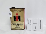 Empty IH Fire extinguisher Fluid 995905R1 One Quart small rust hole at top