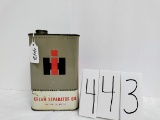 Empty IH Milker Pump Oil 441007R1 can good condition