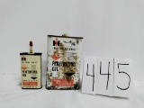 1 empty and 1 partially full metal can penetrating oil numbers 997136R1 and 995016R2 fair condition