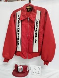 Swingster Large Nylon coat with fleece insulation International Harvester NOS with IH Hat NOS