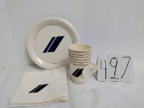 IH Scout logo 6 plates 6 cups 5 napkins paper