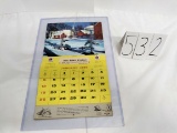 IH Leiter's Hardware & Implement monthly calendar 1958 with plastic sleeve very good condition