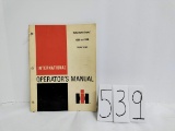 International 1566 & 1568 tractor Operator's Manual good original condition