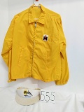 Louisville Kentucky Bred Sportswear large nylon jacket with IH emblem and Cub Cadet golfer's cap