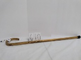 etched IH Collector's Club wooden cane with green IH logo pen light from Louisville plant