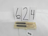 IH Vough & Sons Repair Shop Pen and Pencil set in plastic case good condition